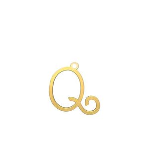 شمش نقره گالری  طلا  توسطی مدل حرف q کد ns825ce5